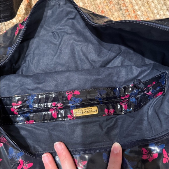 Bottega Veneta Black and Pink Butterfly Shoulder Bag